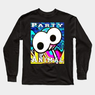 party Animal Emu Graffiti Art 7 Long Sleeve T-Shirt